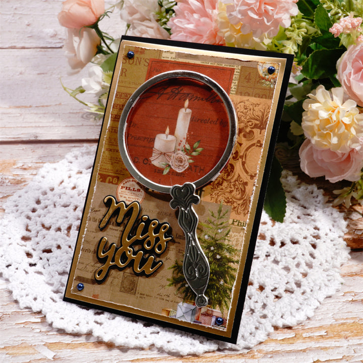 Kokorosa Metal Cutting Dies With Magnifying Glass