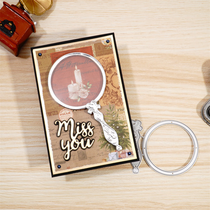 Kokorosa Metal Cutting Dies With Magnifying Glass