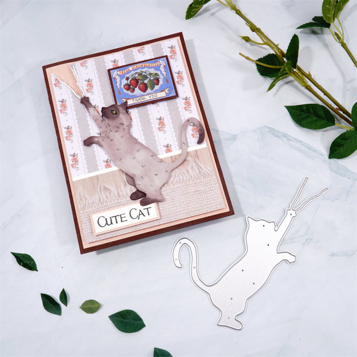 Kokorosa Metal Cutting Dies With Naughty Kitten