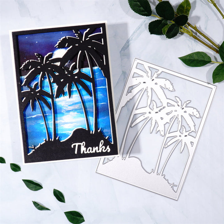 Kokorosa Metal Cutting Dies With Palm Trees Background Board