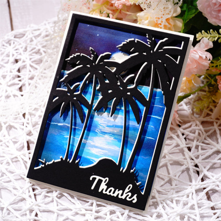 Kokorosa Metal Cutting Dies With Palm Trees Background Board