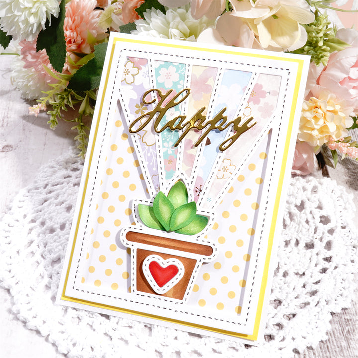 Kokorosa Metal Cutting Dies With Potted Plant Background