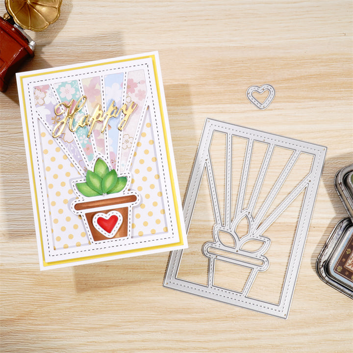 Kokorosa Metal Cutting Dies With Potted Plant Background