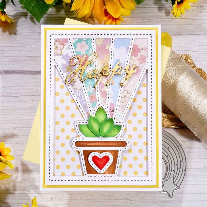 Kokorosa Metal Cutting Dies With Potted Plant Background