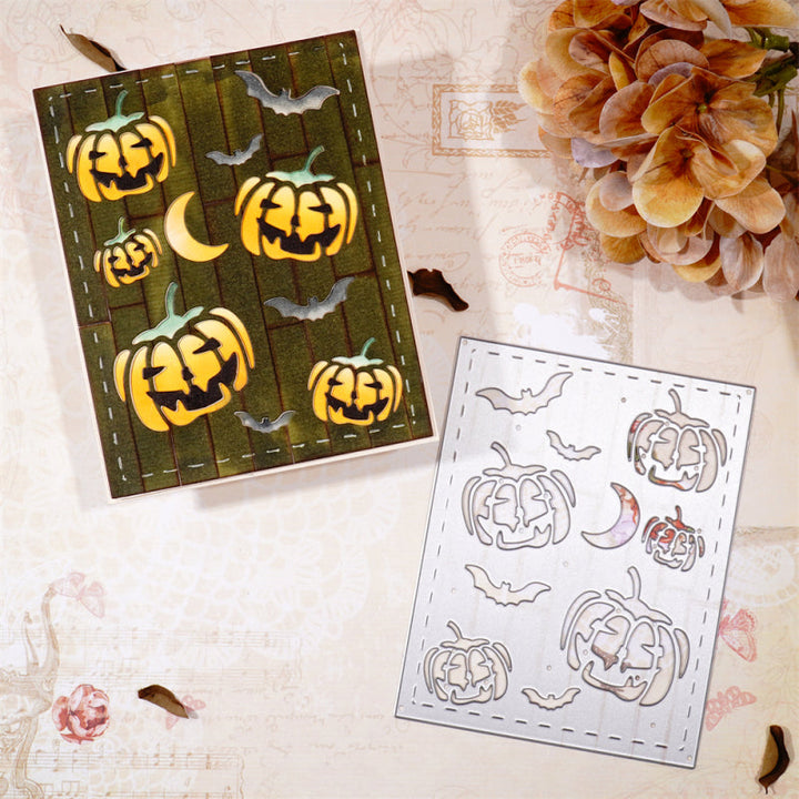Kokorosa Metal Cutting Dies With Pumpkin Background Board