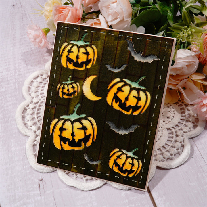 Kokorosa Metal Cutting Dies With Pumpkin Background Board