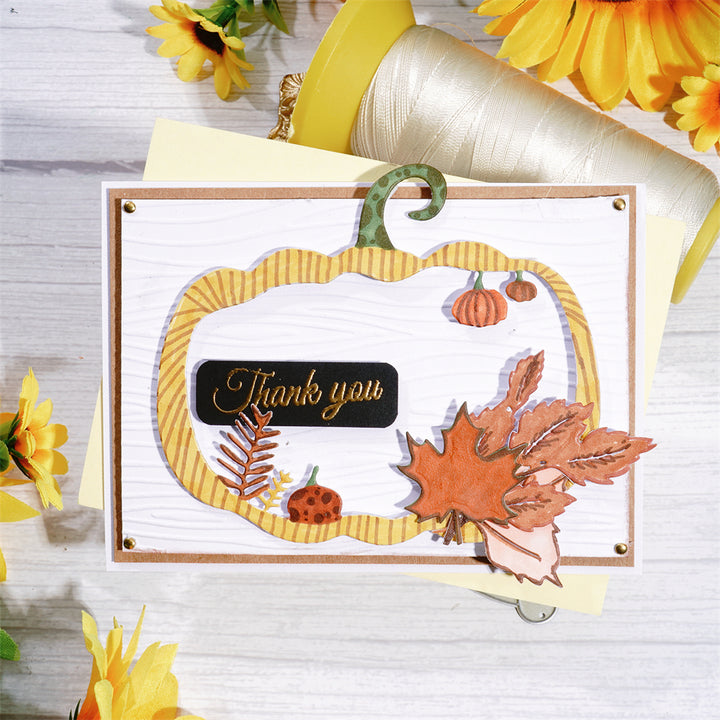 Kokorosa Metal Cutting Dies With Pumpkin Border