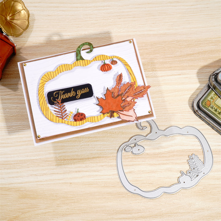 Kokorosa Metal Cutting Dies With Pumpkin Border