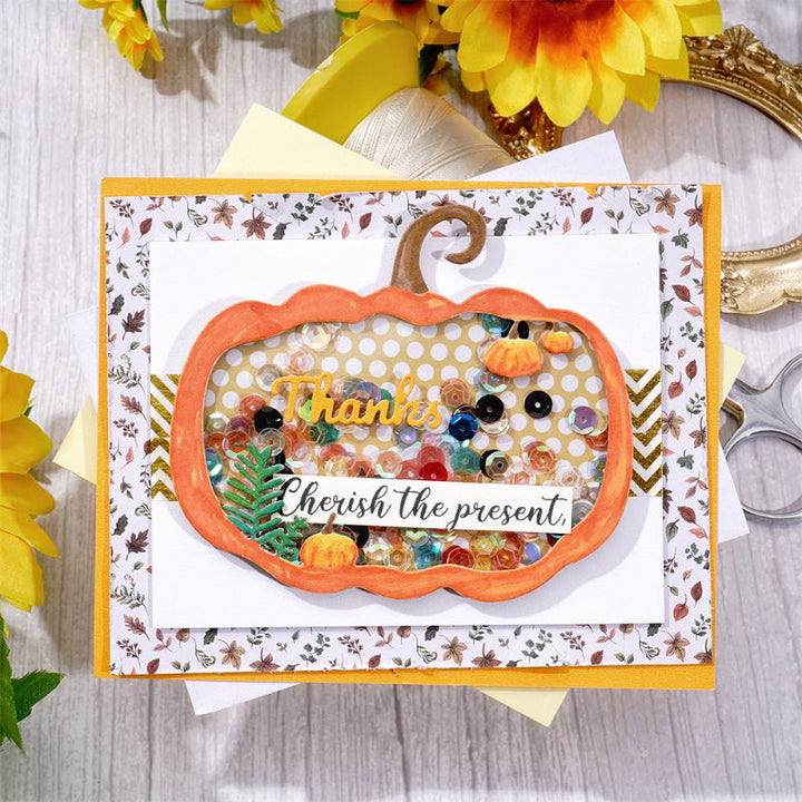 Kokorosa Metal Cutting Dies With Pumpkin Border