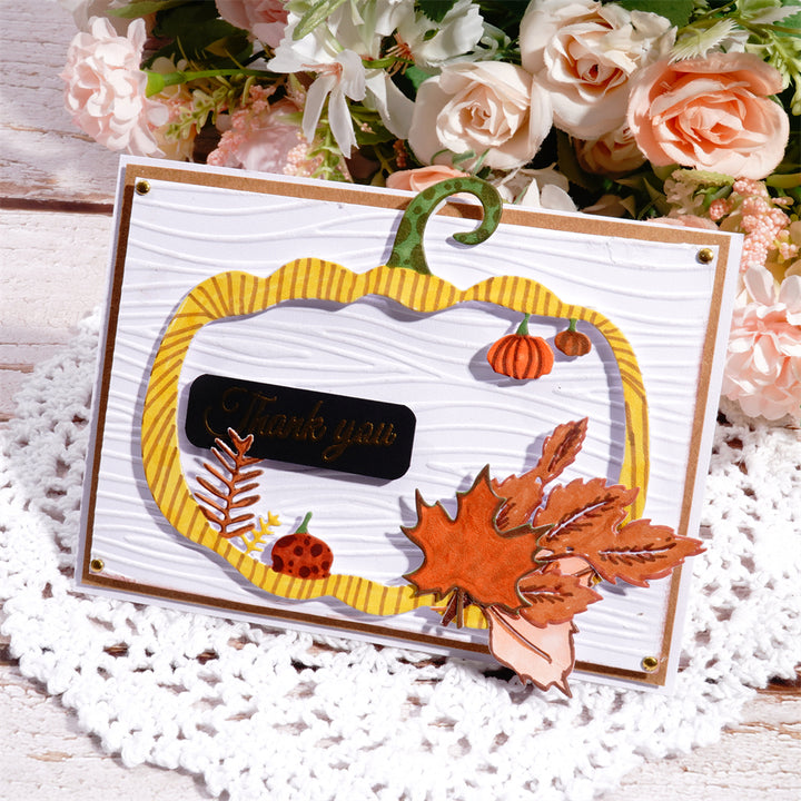 Kokorosa Metal Cutting Dies With Pumpkin Border