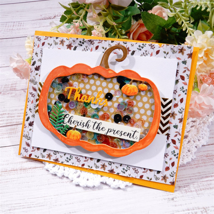 Kokorosa Metal Cutting Dies With Pumpkin Border