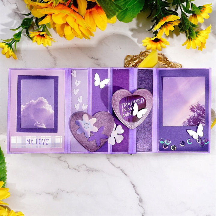 Kokorosa Metal Cutting Dies With Rectangular Foldable Border