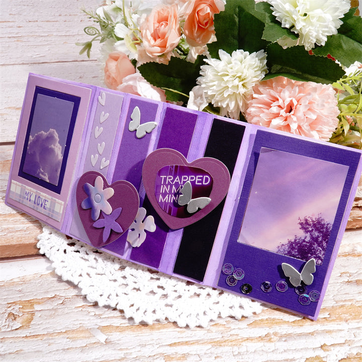 Kokorosa Metal Cutting Dies With Rectangular Foldable Border