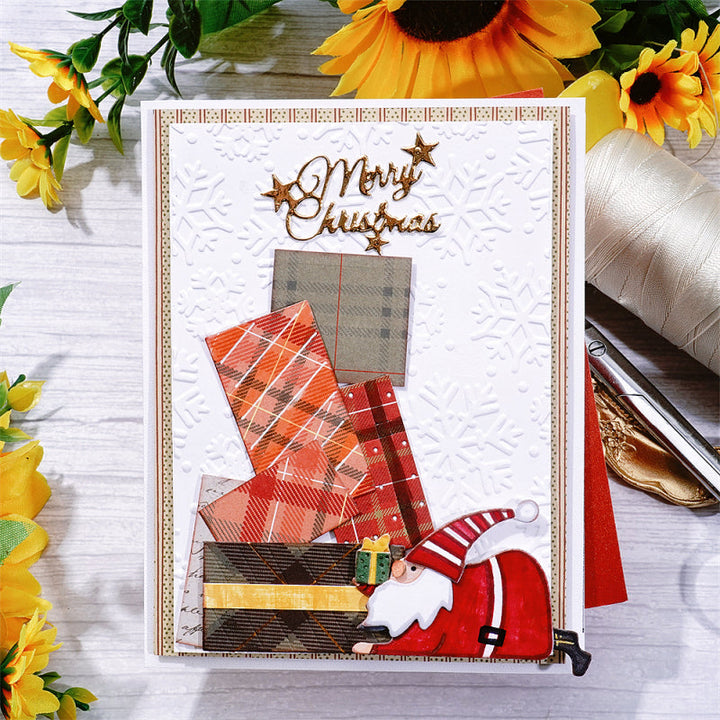 Kokorosa Metal Cutting Dies With Santa Claus Delivering Gifts