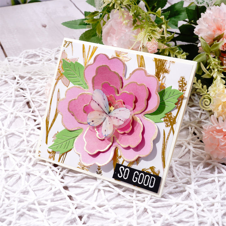 Kokorosa Metal Cutting Dies With Stackable Flowers Frame
