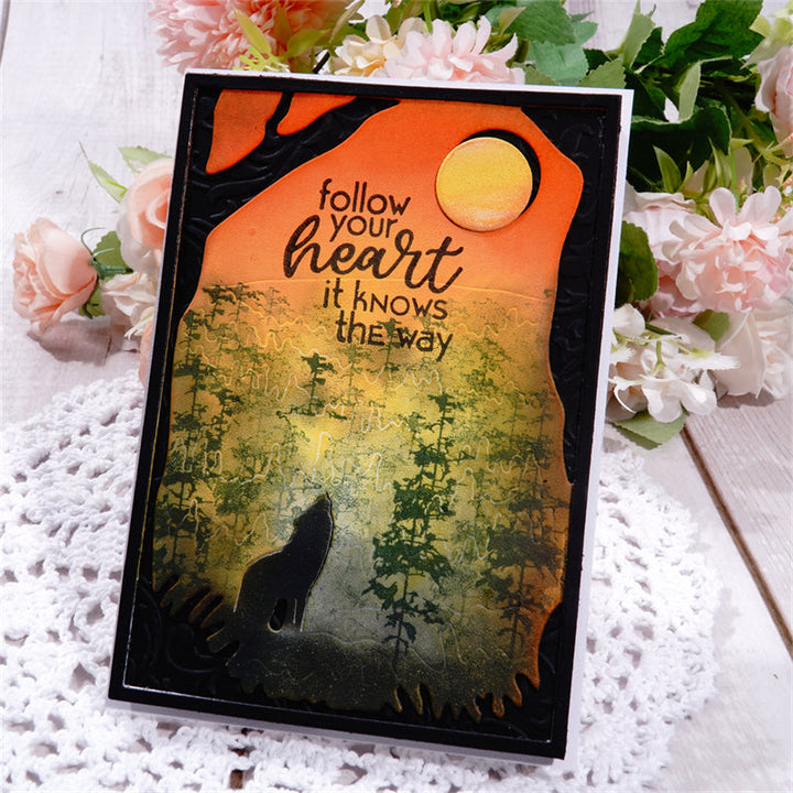 Kokorosa Metal Cutting Dies With The Forest Background Board