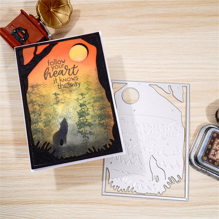 Kokorosa Metal Cutting Dies With The Forest Background Board