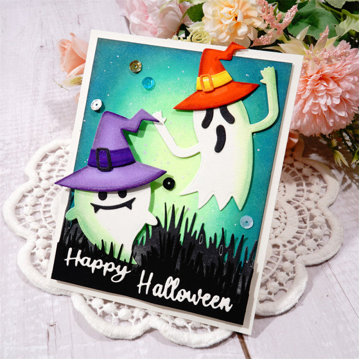 Kokorosa Metal Cutting Dies With Two Naughty Ghosts