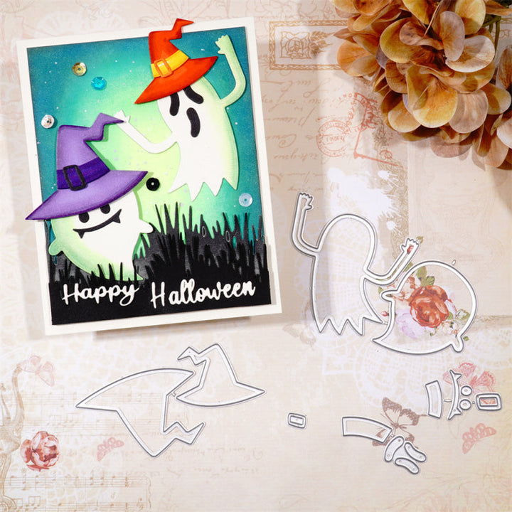 Kokorosa Metal Cutting Dies With Two Naughty Ghosts