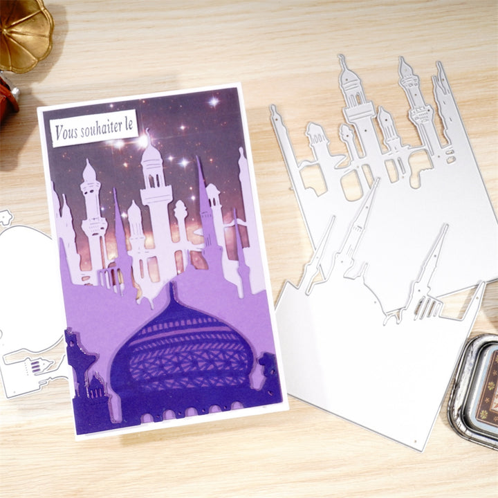 Kokorosa Metal Cutting Dies with 3Pcs Layered Palace Towers