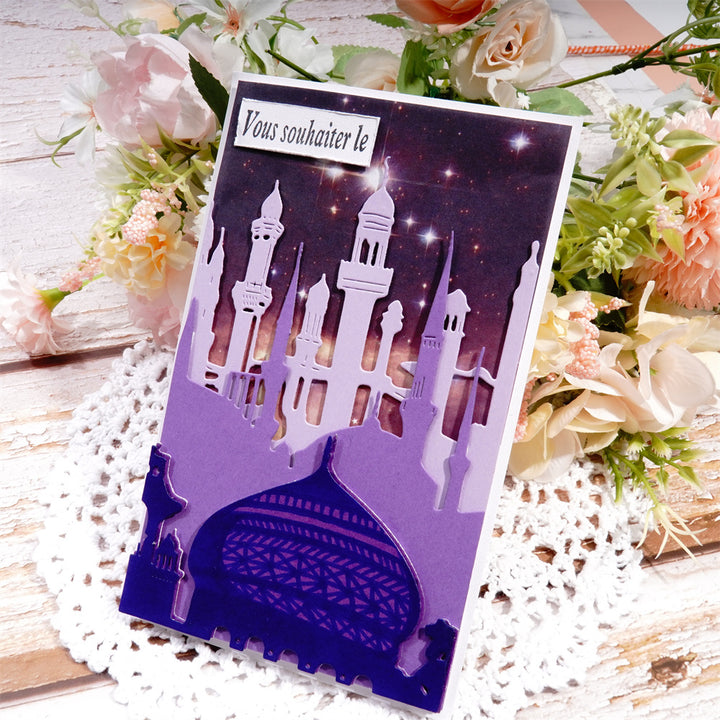 Kokorosa Metal Cutting Dies with 3Pcs Layered Palace Towers