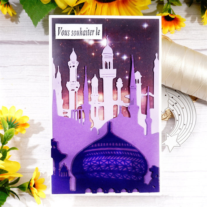 Kokorosa Metal Cutting Dies with 3Pcs Layered Palace Towers