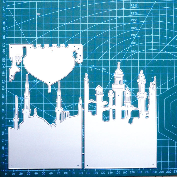 Kokorosa Metal Cutting Dies with 3Pcs Layered Palace Towers