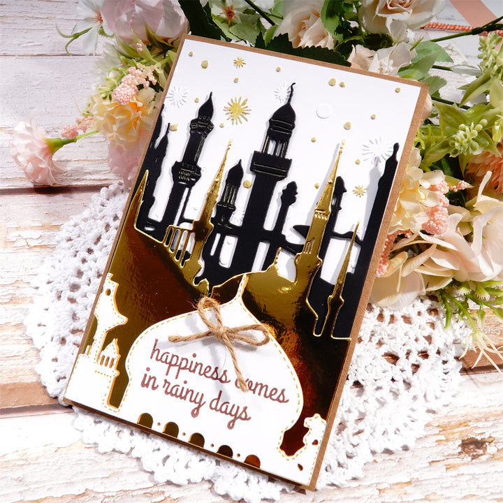 Kokorosa Metal Cutting Dies with 3Pcs Layered Palace Towers