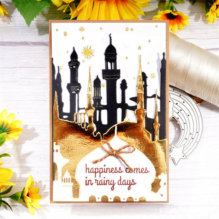 Kokorosa Metal Cutting Dies with 3Pcs Layered Palace Towers