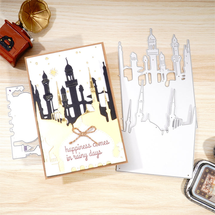 Kokorosa Metal Cutting Dies with 3Pcs Layered Palace Towers