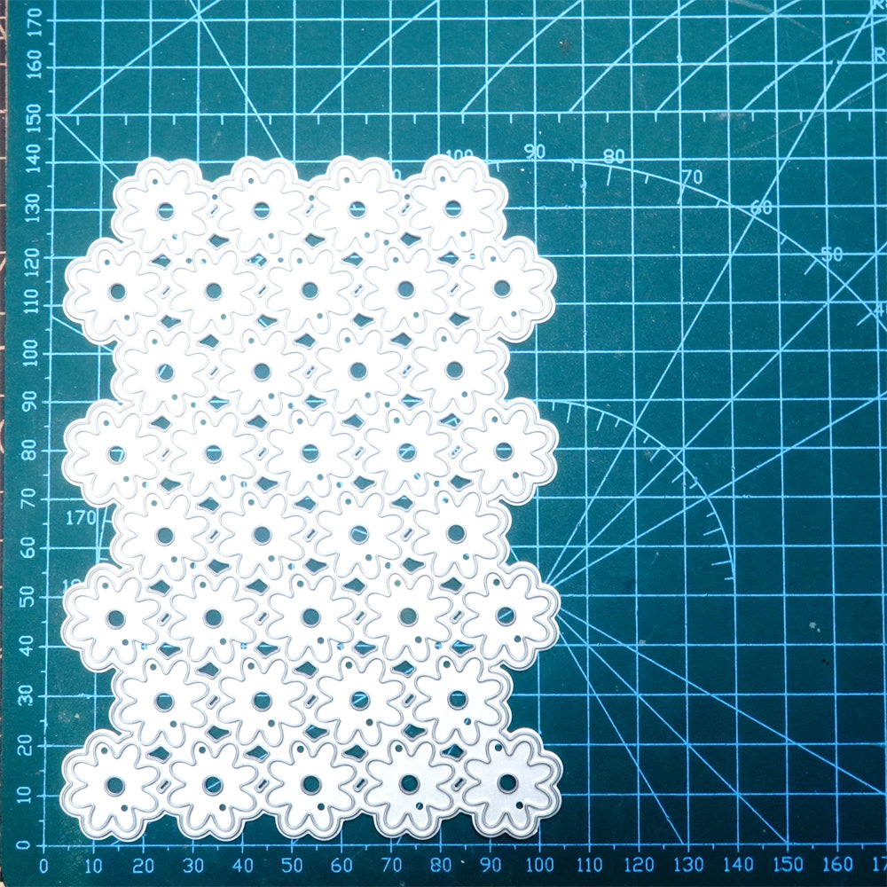 Kokorosa Metal Cutting Dies with Assemble Flowers Background Board