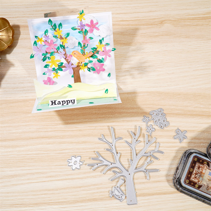 Kokorosa Metal Cutting Dies with Bird On Tree