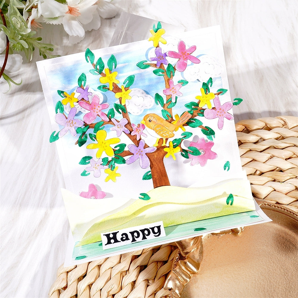 Kokorosa Metal Cutting Dies with Bird On Tree