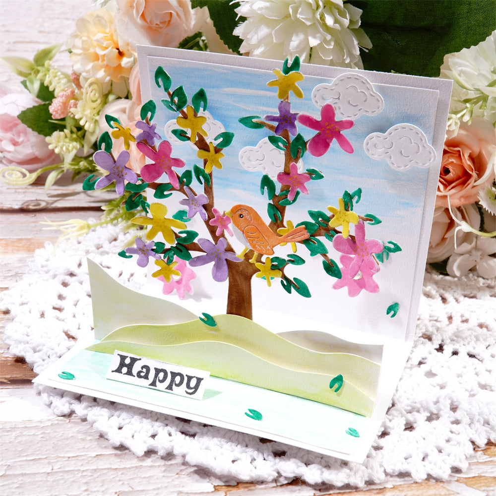 Kokorosa Metal Cutting Dies with Bird On Tree