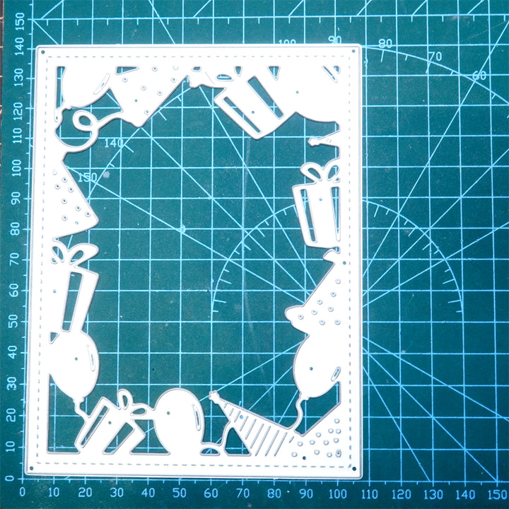 Kokorosa Metal Cutting Dies with Birthday Gift Box Frame Board