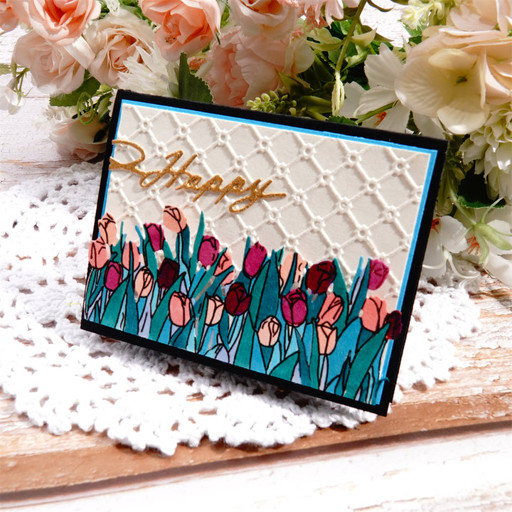 Kokorosa Metal Cutting Dies with Blooming Rose Flowers