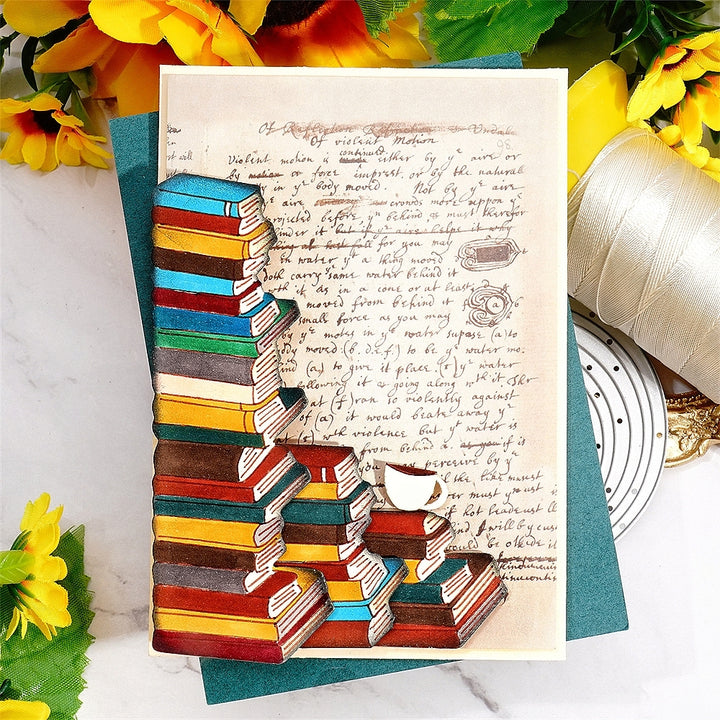 Kokorosa Metal Cutting Dies with Book Pile