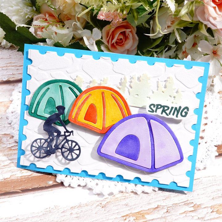 Kokorosa Metal Cutting Dies with Camping Tents Bikes