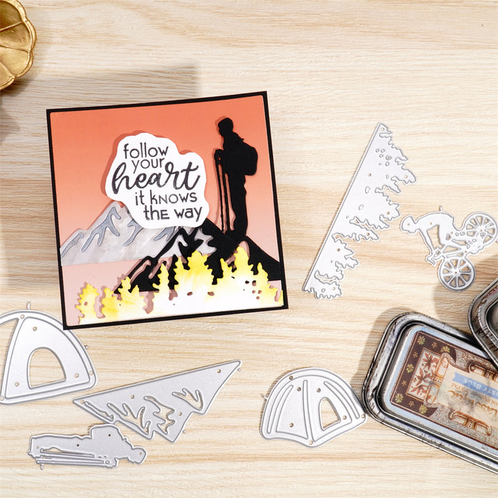 Kokorosa Metal Cutting Dies with Camping Tents Bikes