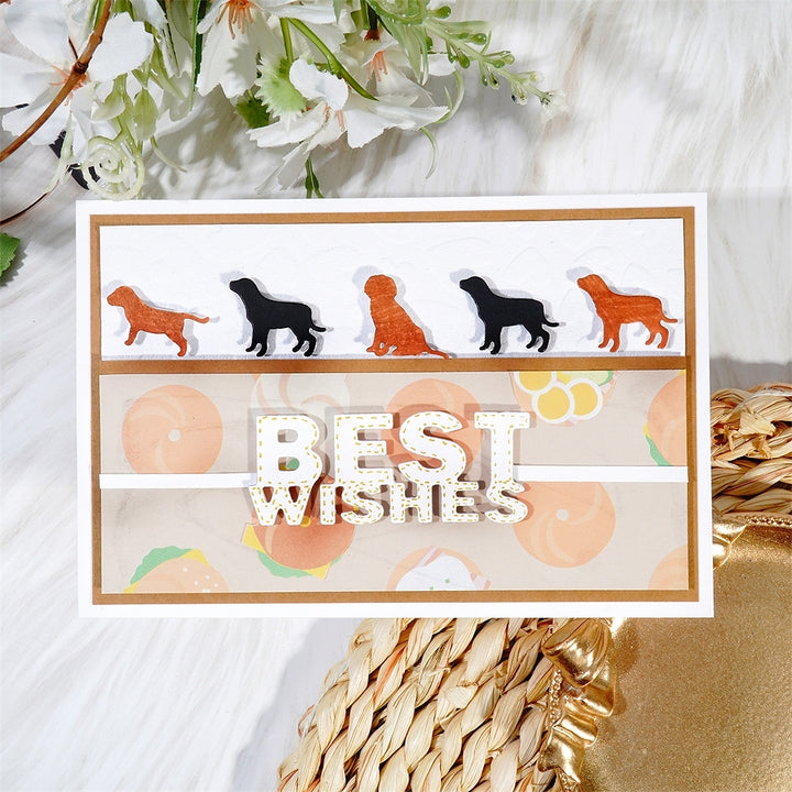 Kokorosa Metal Cutting Dies with Cute Puppy Dogs