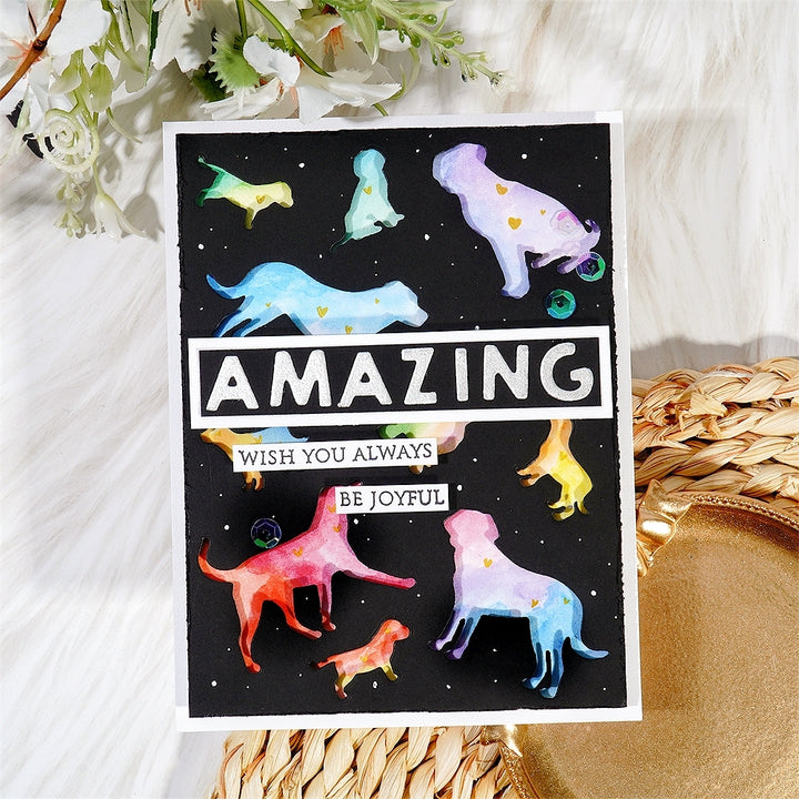 Kokorosa Metal Cutting Dies with Cute Puppy Dogs