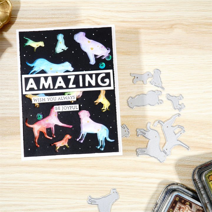Kokorosa Metal Cutting Dies with Cute Puppy Dogs