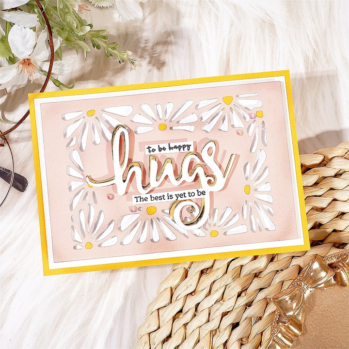 Kokorosa Metal Cutting Dies with Daisy Flower Frame Background