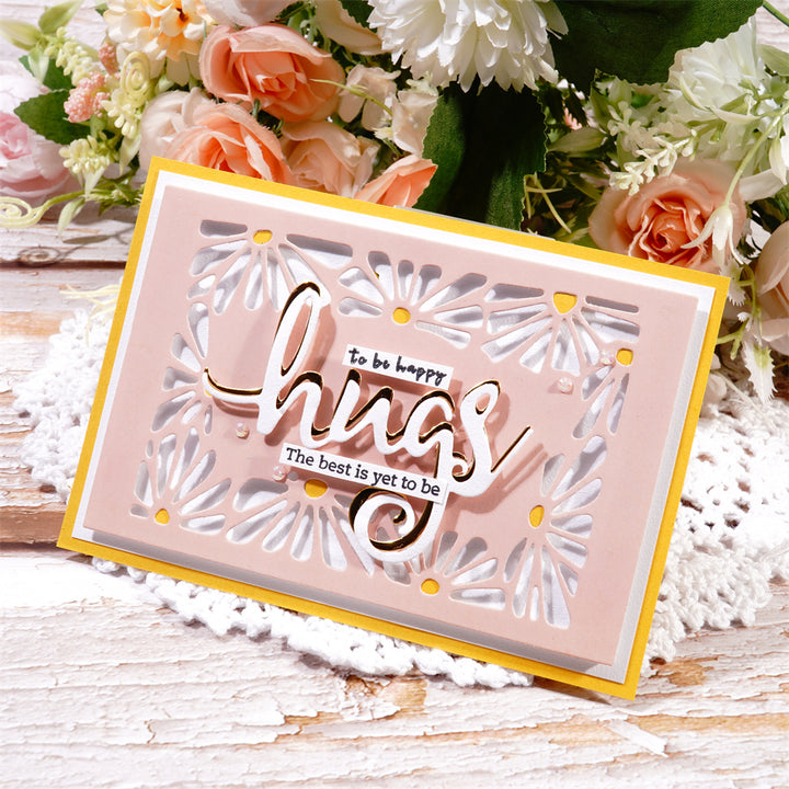 Kokorosa Metal Cutting Dies with Daisy Flower Frame Background