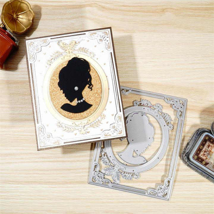 Kokorosa Metal Cutting Dies with Elegant Lady Frame Board