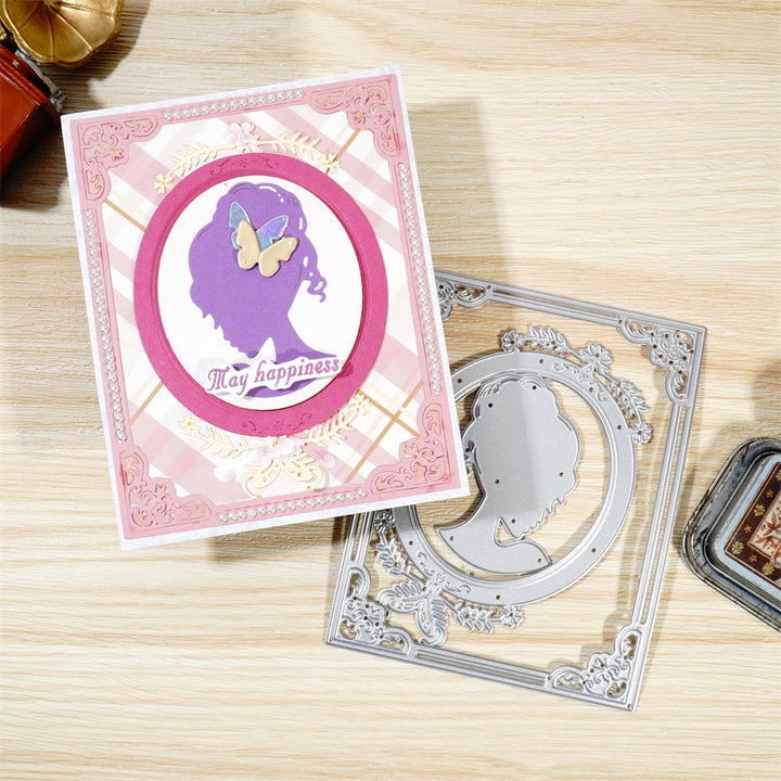 Kokorosa Metal Cutting Dies with Elegant Lady Frame Board