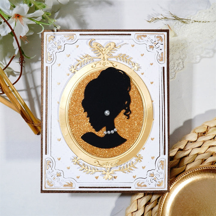 Kokorosa Metal Cutting Dies with Elegant Lady Frame Board