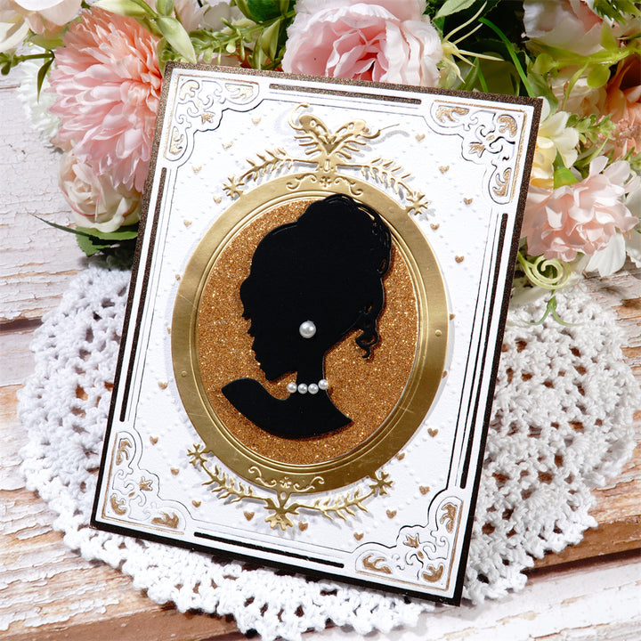 Kokorosa Metal Cutting Dies with Elegant Lady Frame Board