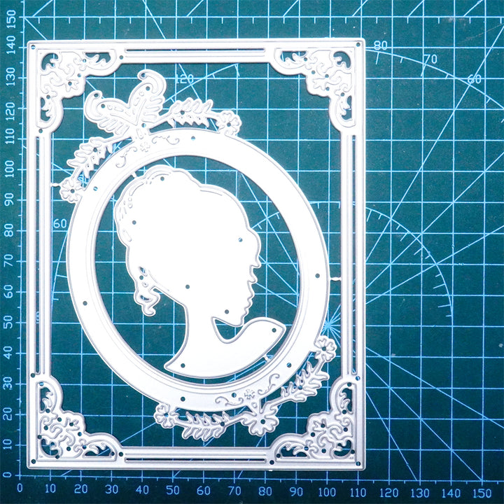 Kokorosa Metal Cutting Dies with Elegant Lady Frame Board