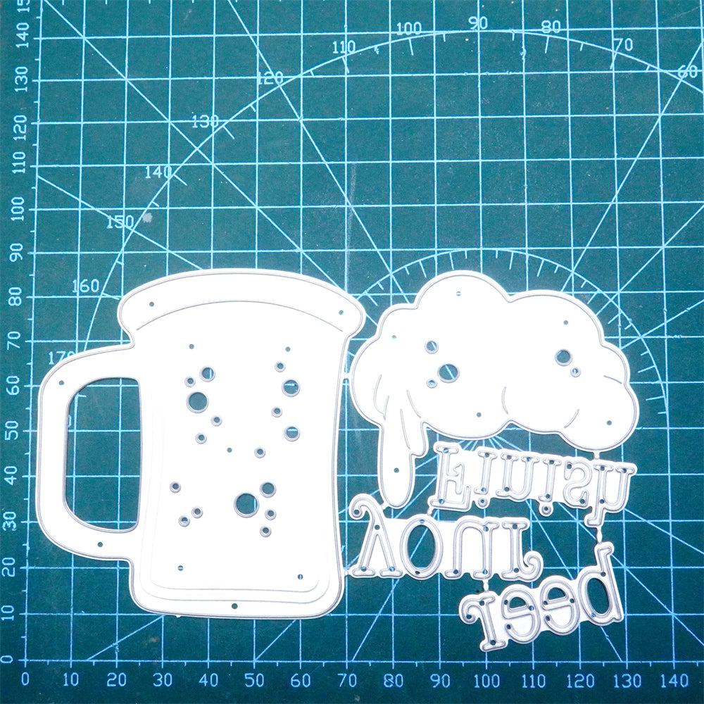 Kokorosa Metal Cutting Dies with "Finish your beer" Word